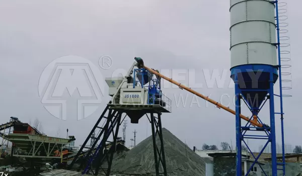 HZS50 Бетонный завод для Ташкента Алмалык